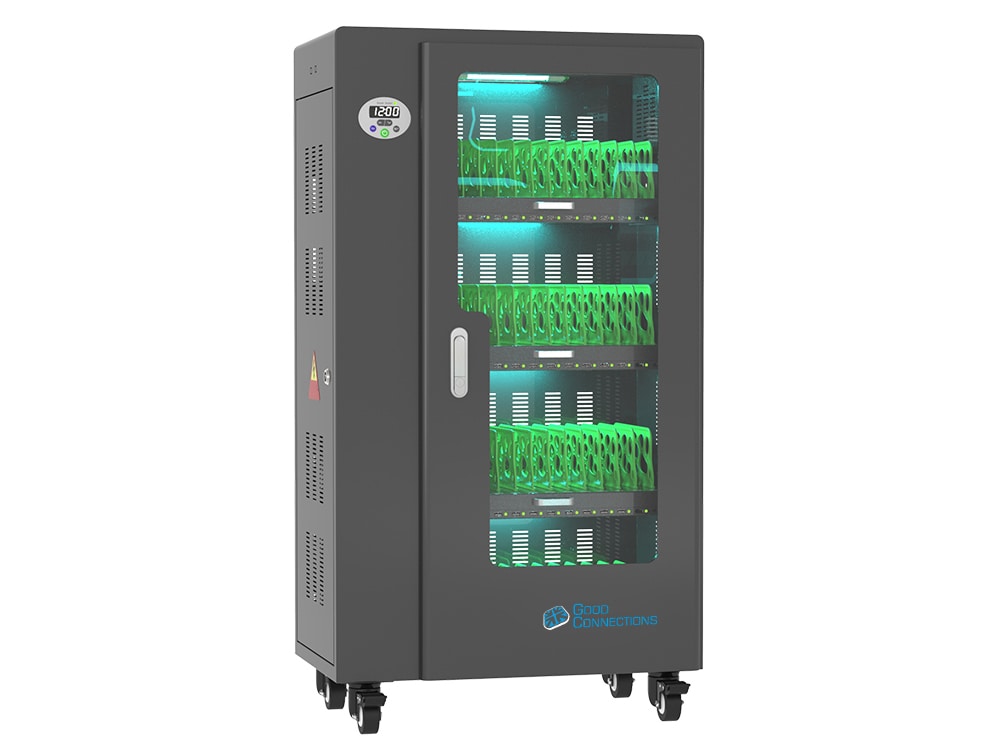 GC ANTARES T52S Tablet-Ladewagen, UV-C Desinf. Sync-Funktion, schwarz