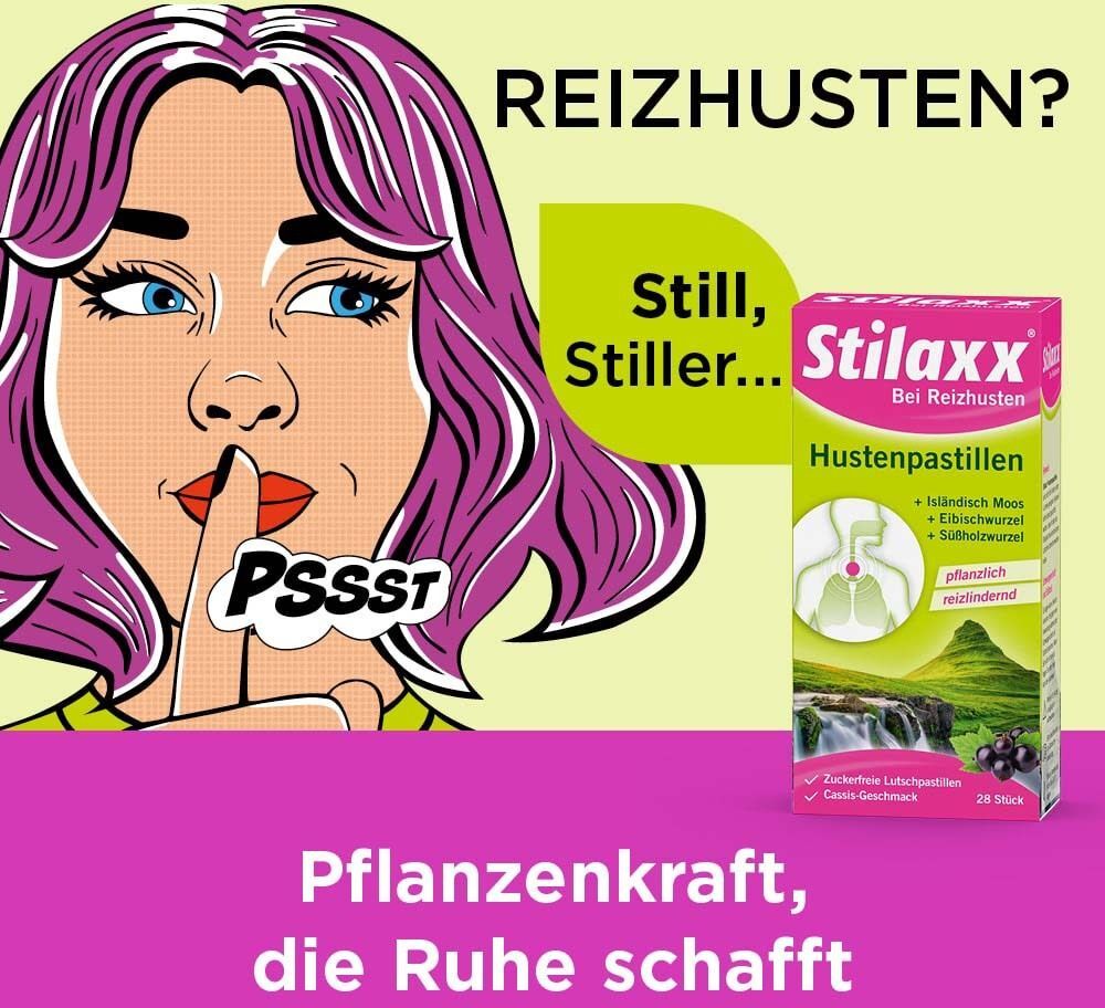 Stilaxx Hustenpastillen Isländisch Moos 2x 2x28 St Lutschpastillen