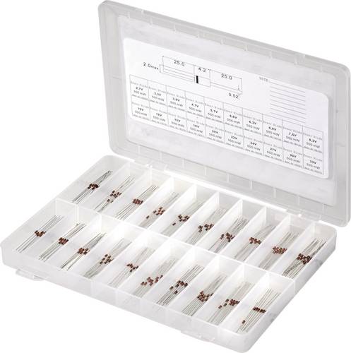 TRU Components Zener-Dioden-Sortiment 179001 300St.