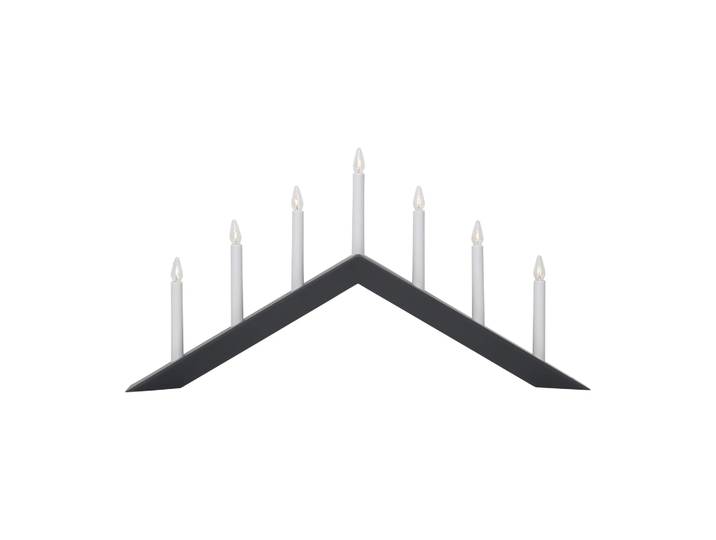 Star Trading Bougeoir Arrow 36cm Gris