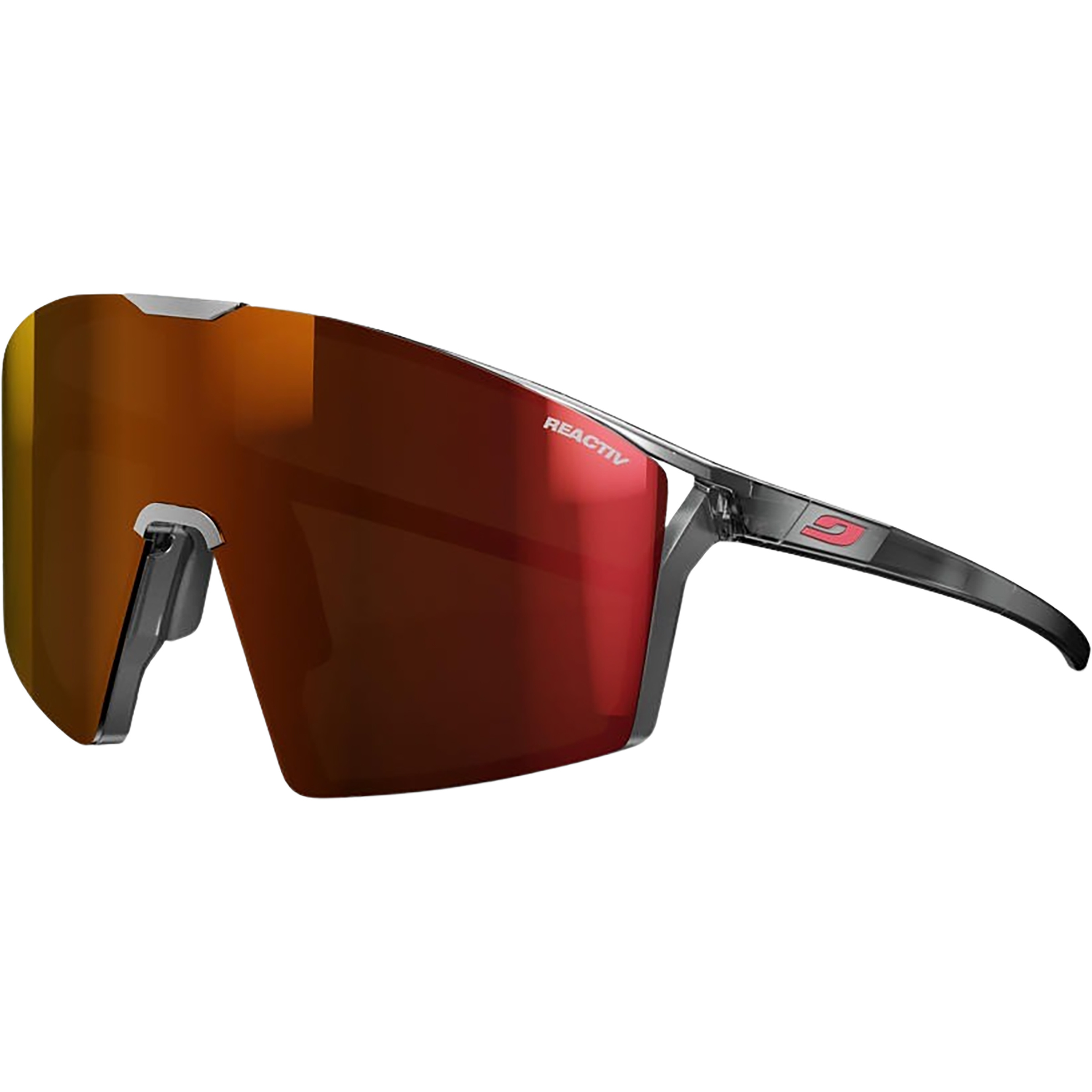 Julbo Edge Reactiv 0-3 High Contrast Sportbrille Sportbrillen & Sportsonnenbrillen schwarz Größe L Bergsteigen | Expedition | Hochtour