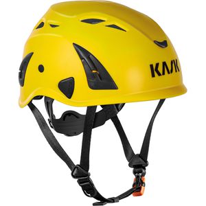 KASK Schutzhelm Superplasma AQ, EN 397, EN 12492, mit 4-Punkt-System & Kinnriemen, Größe 51-63, gelb