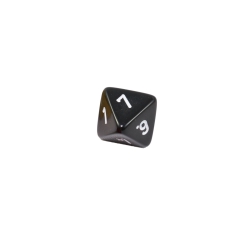 Halmakegel.com 8-seitiger Würfel - Oktaeder - W8 - schwarz 257663