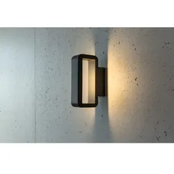 HEITRONIC LED Außenwandleuchte JUNO, indirekt, IP54, 6W 3000K 280lm 120°, anthrazit HEI-37421