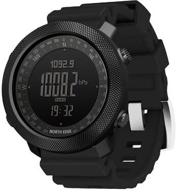 Everyday Crate NORTH EDGE Outdoor Sports Watch Waterproof Digital Tactical Watch With Altimeter Compass Weather Forecast black