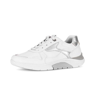 Sneaker GABOR "Sneaker low", Damen, Gr. 37,5, weiß, Schuhe Sneaker