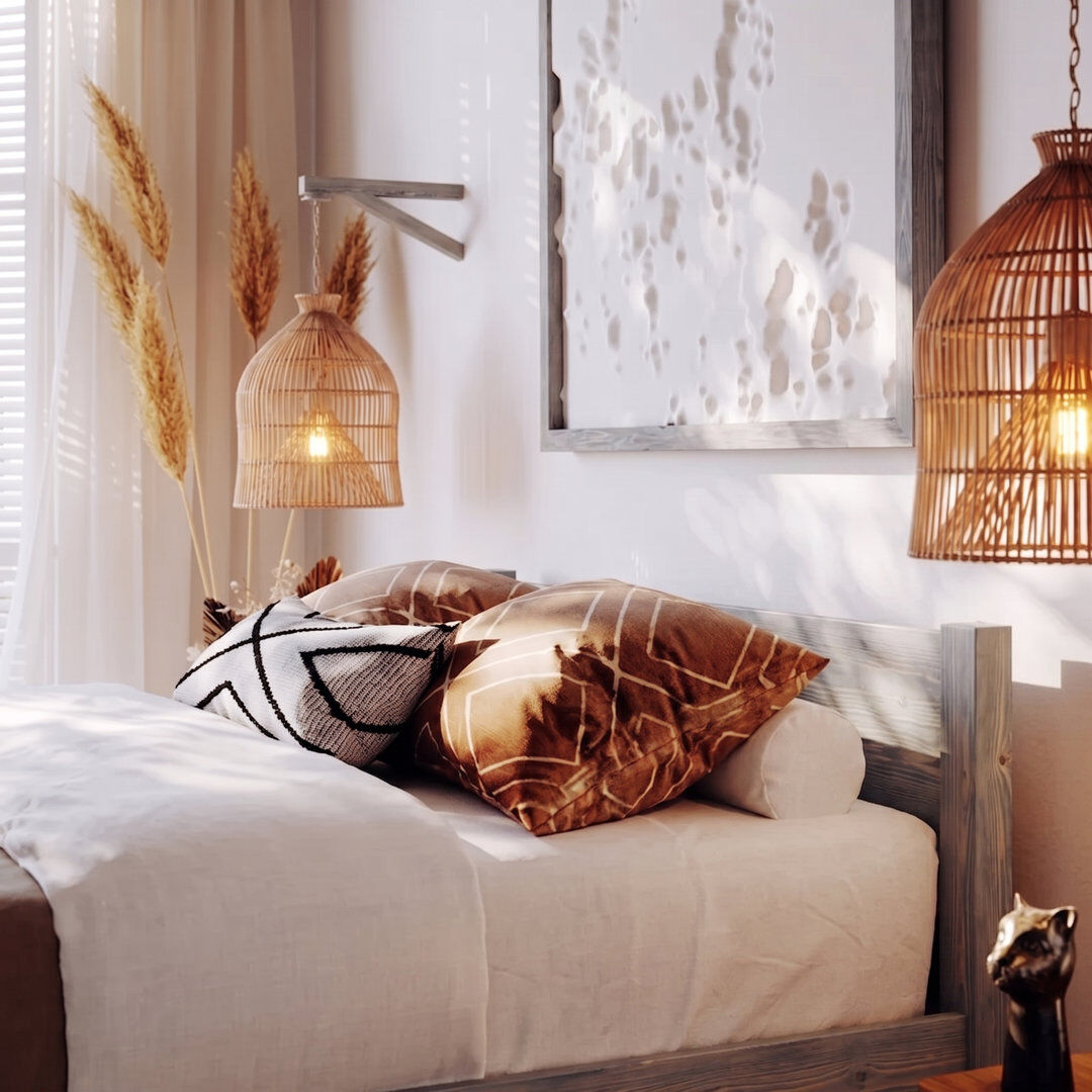 August Grove Alessio Solid Wood Bed Grey Wood Kingsize (5')