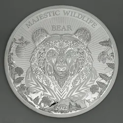 Silbermünze 1kg "Bär" 2022 Majestic Wildlife (Samoa)