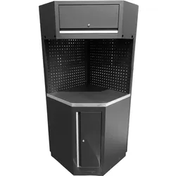 KS TOOLS Werkstatt-Schranksystem Eck-Modul, Edelstahlarbeitsplatte - 866.6010
