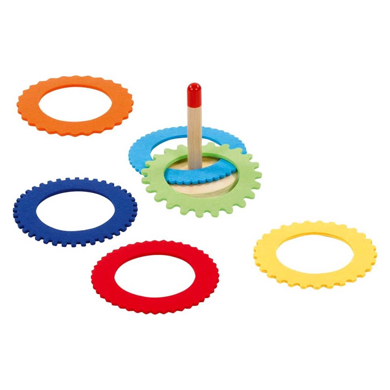 Goki Ringwurfspiel mit 6 Filzringen (56776)