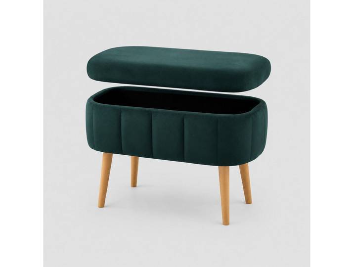 Skye Decor Pouf Mini Oslo (1-St), Kompakter Polsterhocker, mit Stauraum