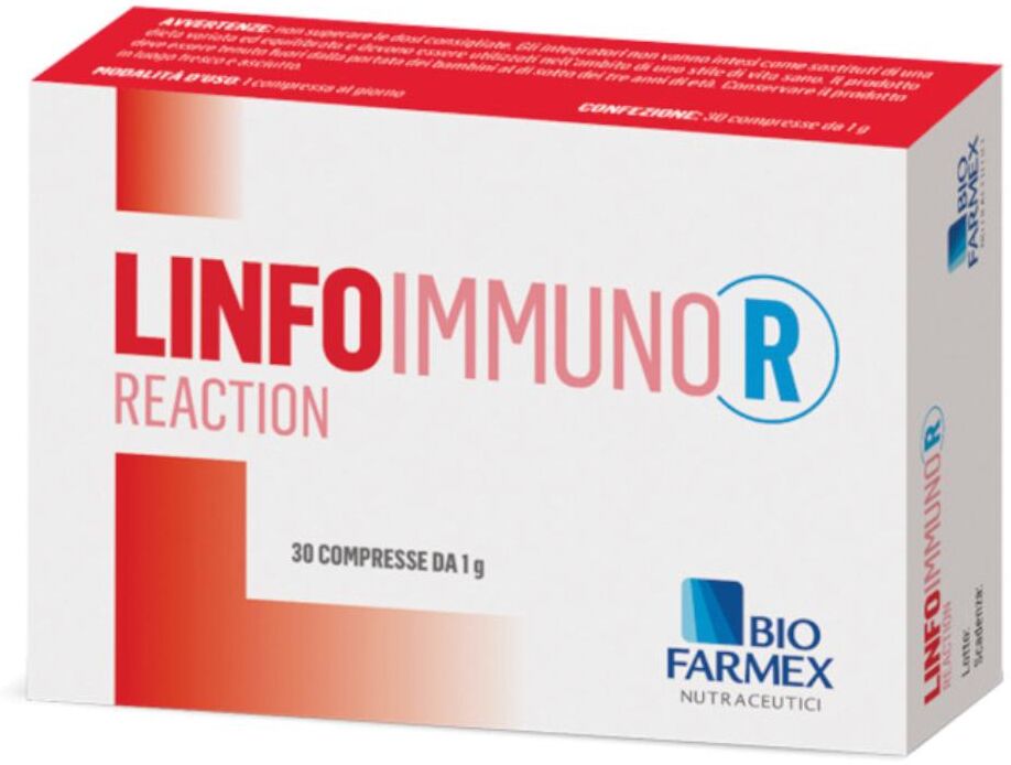 BIOFARMEX Srl LINFOIMMUNO R Reaction 30 compresse – Supporto sistema immunitario e linfatico