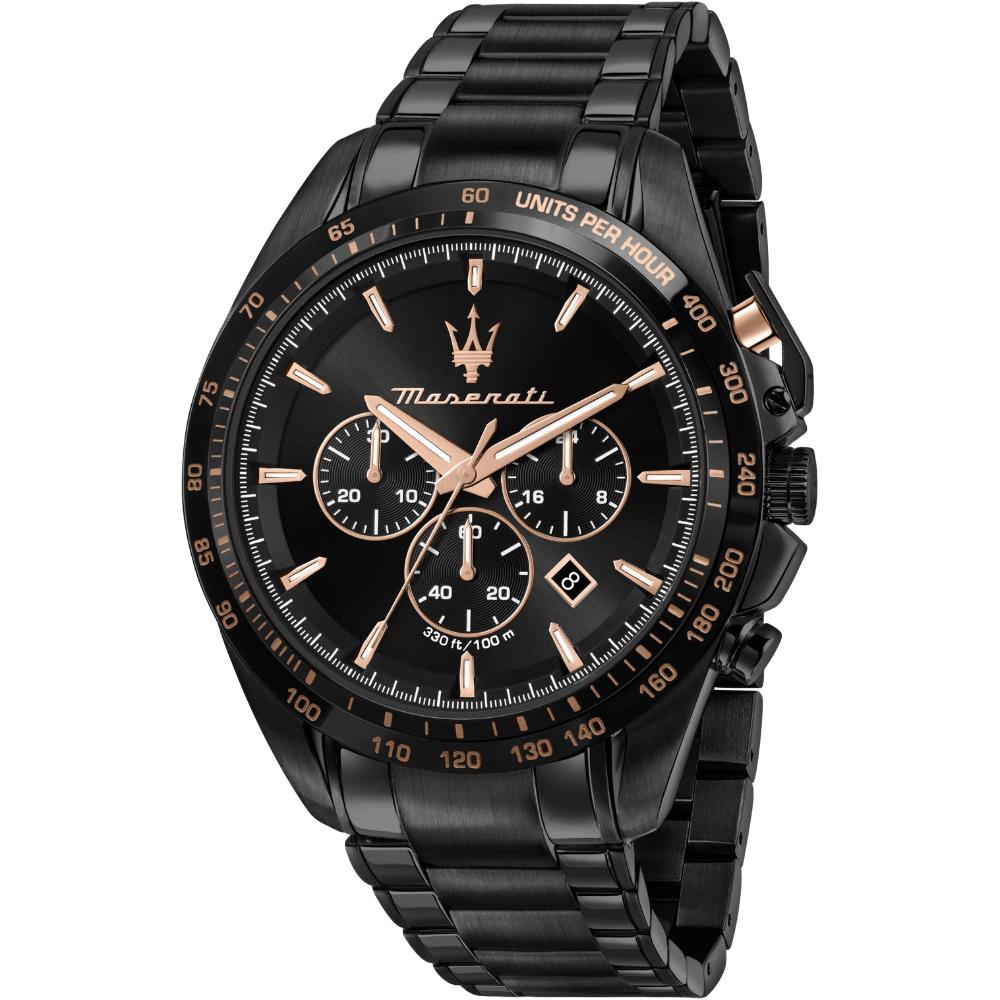 Maserati R8873612048 Traguardo Chronograph Herrenuhr mit schwarzem Zifferblatt