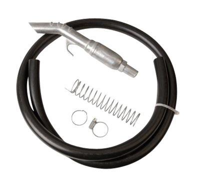 Schlauchgarnitur für Handpumpe Typ K 10 C, elektrisch leitfähig, DN 19 x 4, mit Auslaufventil AV 20 und Knickschutzfeder, Länge 1,5 m