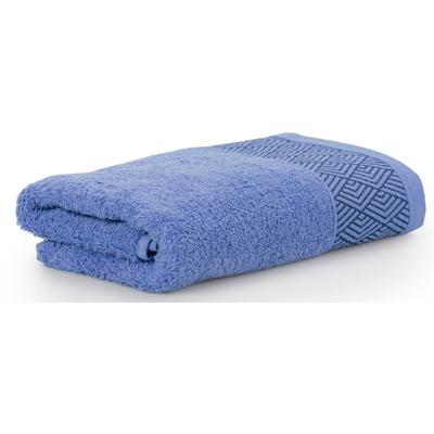 Handtuch MÖVE FOR FROTTANA "Geometry", blau (pazific), B:50cm L:100cm, Walkfrottier, Obermaterial: 100% Baumwolle, Handtücher, pflegeleichte Qualität, Made in Germany
