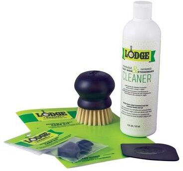 Lodge 6.18 in. W x 8.81 in. L Multi-Colored Enameled Cast Iron Care Kit