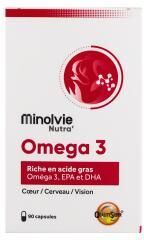 Minolvie Nutra' Oméga 3 90 Capsules - Pot