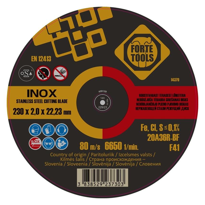 Forte tools CUTTING DISC 230X2X22.23IN (33032768)