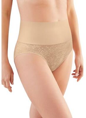 Plus Size Women's Tame Your Tummy Brief by Maidenform in Nude Transparent (Size M)