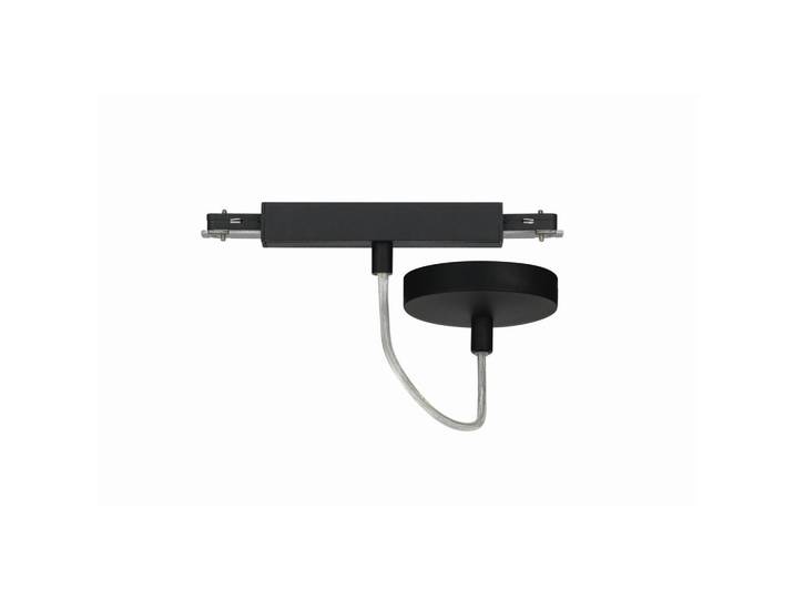 Fischer & Honsel Schienensystem-Einspeiser, Schwarz, Metall, 13x10x10 cm, Lampen & Leuchten, Leuchtenzubehör