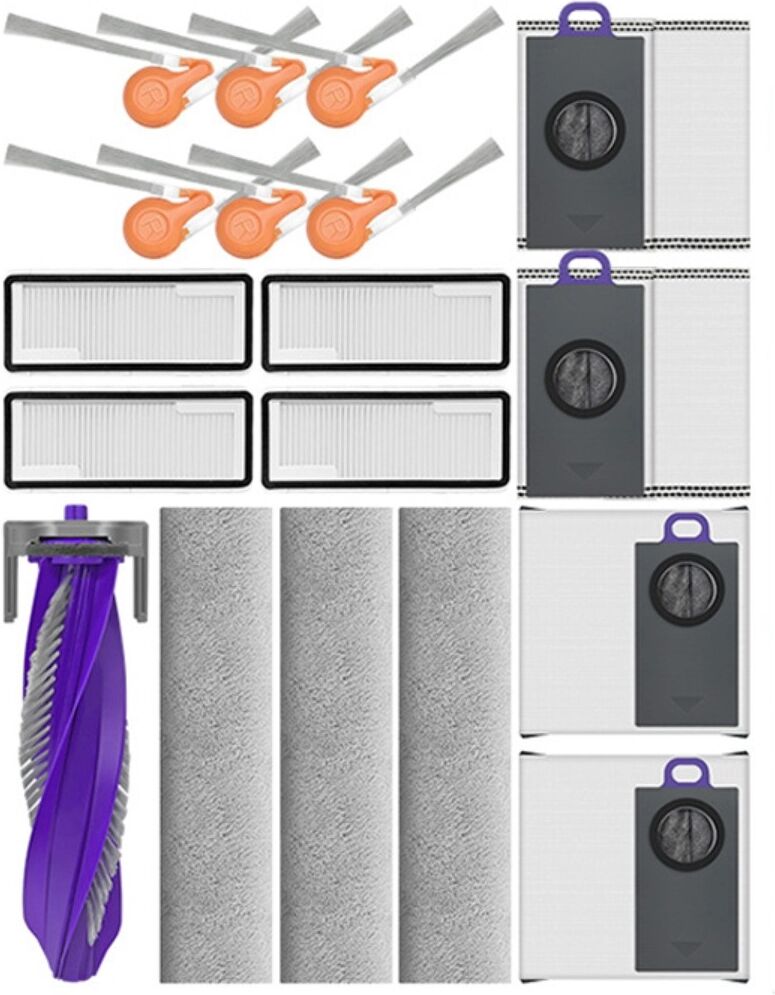 INF Kit d'accessoires compatible avec Narwal Xiaoyao 003 - Brosse principale, Sacs à poussière, Filtres, Brosses latérales