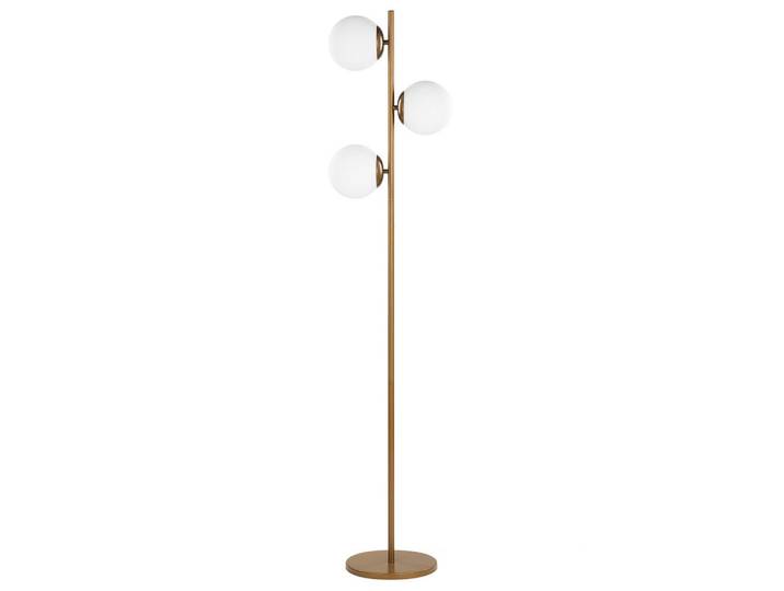 Beliani Stehleuchte 153 cm Wadi, Goldfarben, Metall, E14, 35x153x35 cm, Lampen & Leuchten, Innenbeleuchtung, Stehlampen
