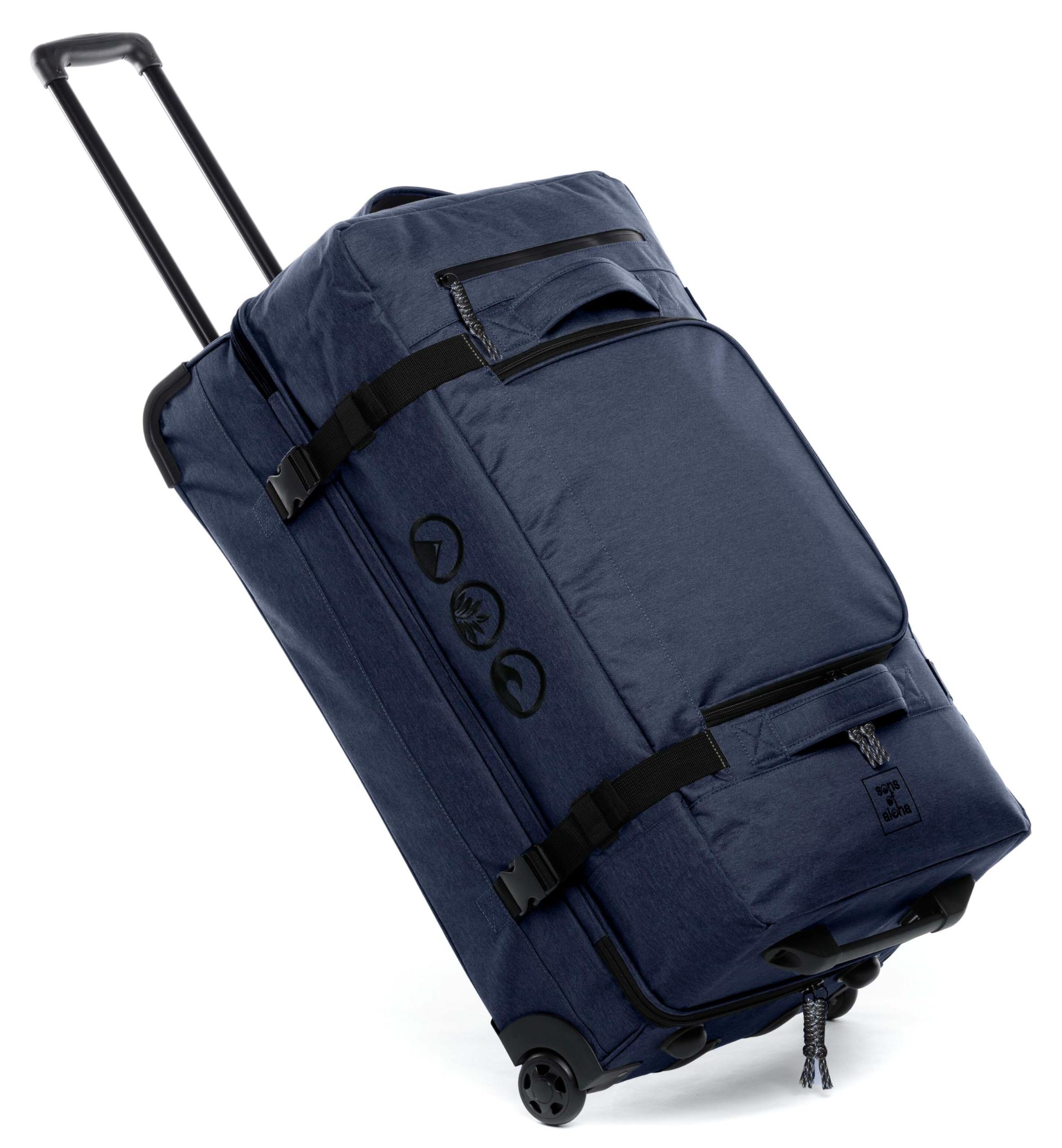 Reisetasche mit Rollen - Trolley, 80 cm - 140 Liter - Duffel-Tasche - Sporttasche - Robust - 2 Räder