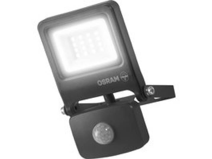 OSRAM Projecteur extérieur LED « Endura Flood Sensor », avec détecteur de mouvement. (840 DG / 10 W, gris foncé)
