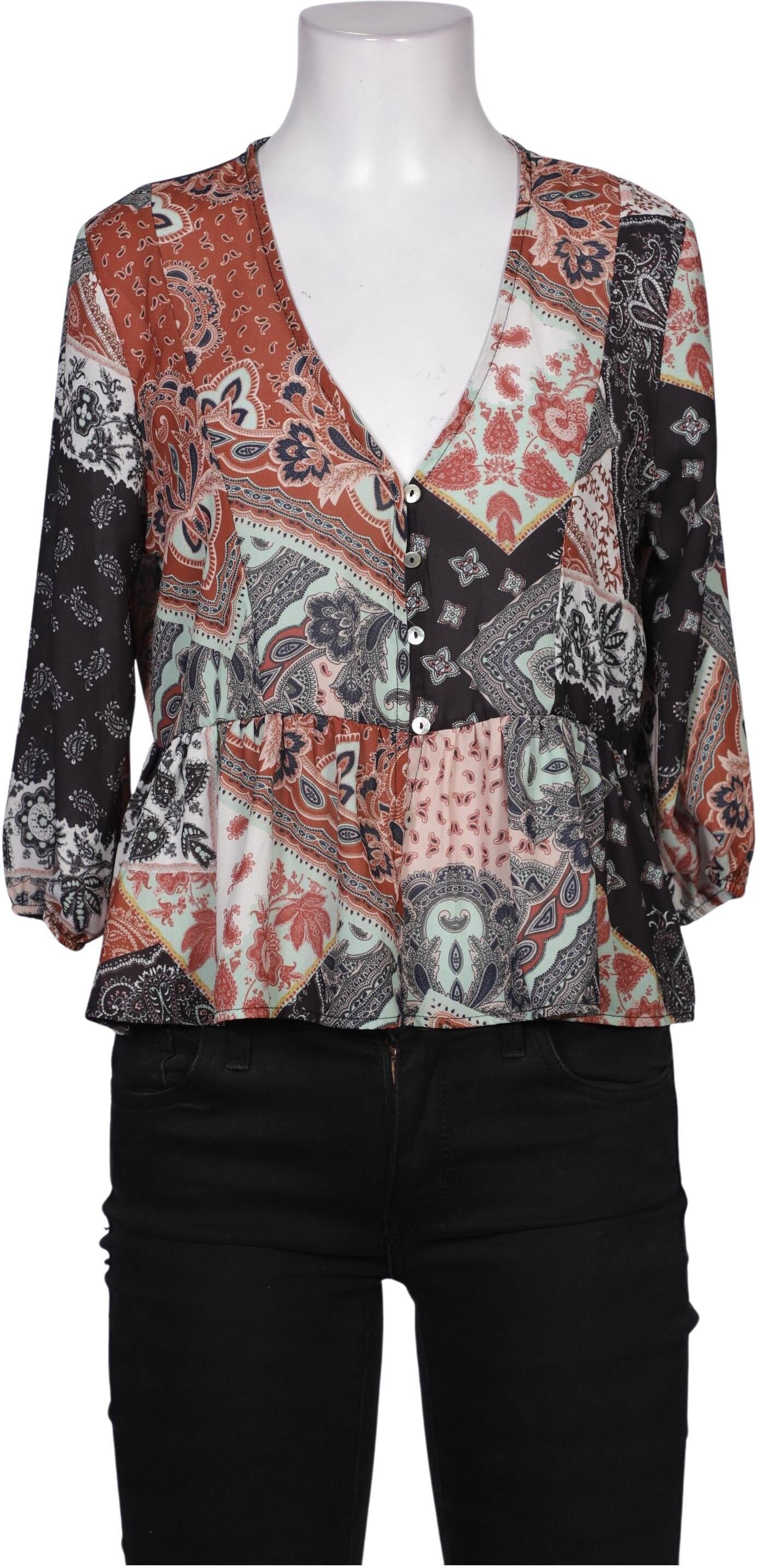 Tally Weijl Damen Bluse, Mehrfarbig, Gr. S, Synthetik - Second Hand