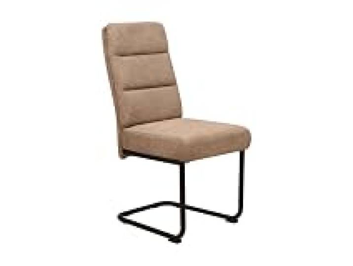 Alcos Chaise Pieds traineau Tissu Taupe Katleen