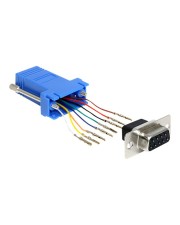 Delock Adapter D-Sub 9-Pin W RJ-45 W Montagesatz (65430)