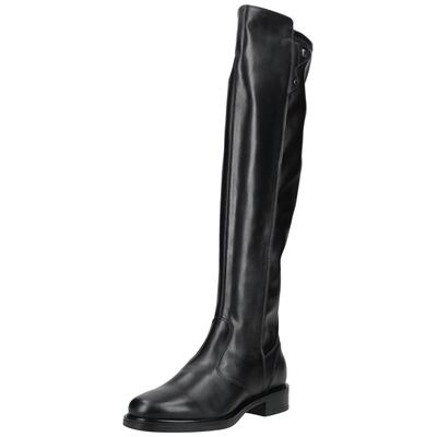 Overkneestiefel NERO GIARDINI "Nero Giardini Stiefel Leder", Damen, Gr. 40, schwarz, Leder, Schuhe