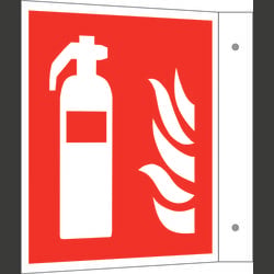 SAFETYMARKING Brandschutzschild Feuerlöscher Aluminium (B x H) 300 mm x 300 mm ISO 7010 1 St. 15.A5037
