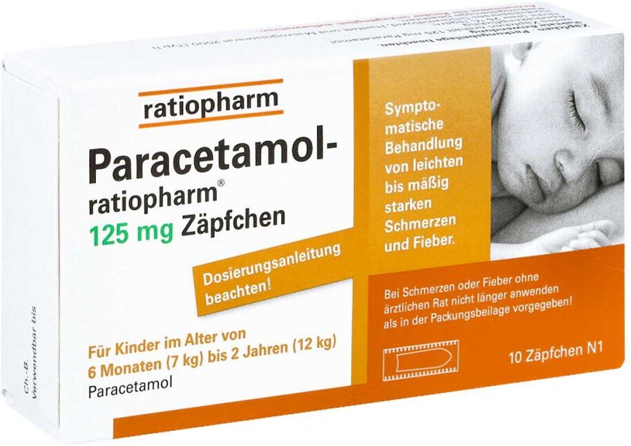 Paracetamol ratiopharm 125mg