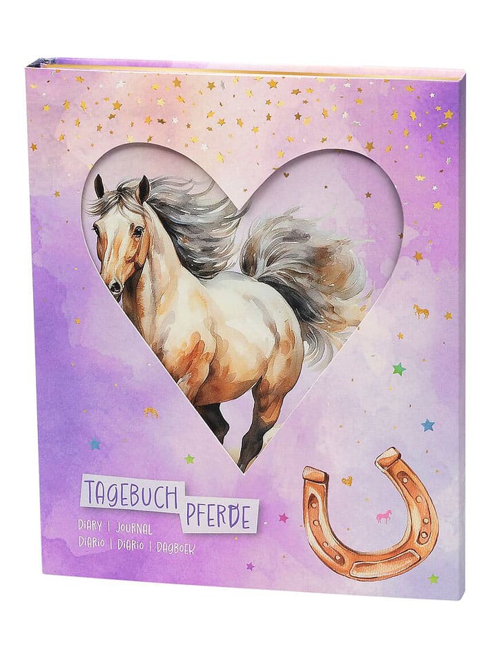 moses. Tagebuch ''Pferde'' in Lila - DIN A5 - onesize