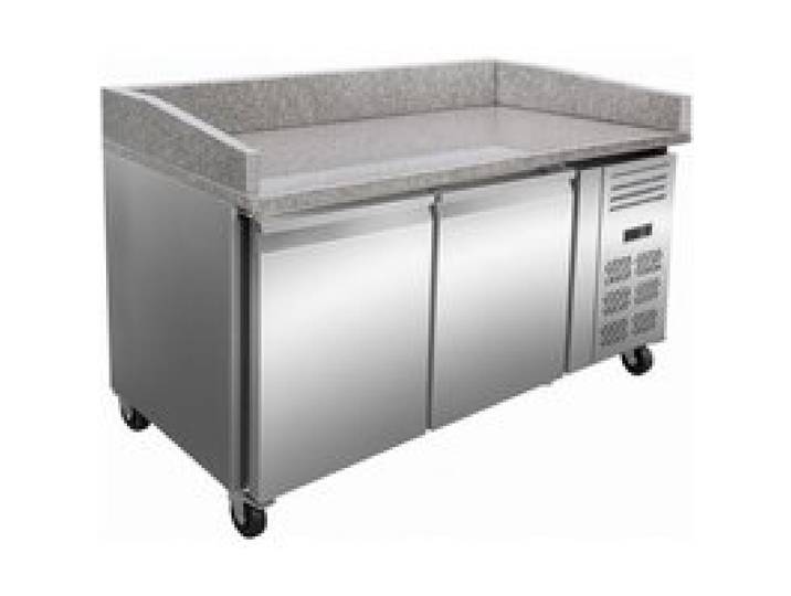 Table réfrigérée à pizza - 1510 mm - Plan granit - 390 L - +2/+8°C