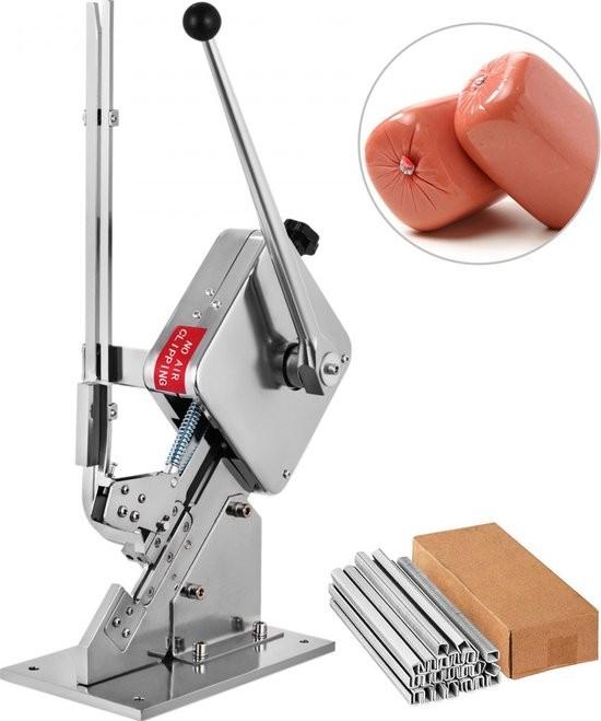 U-Form-Wurst-Clipper-Maschine 8000Pcs Clips Flüssiges manuelles Versiegelungsgerät