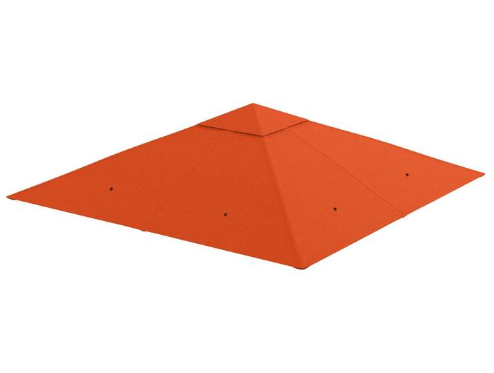 Outsunny Pavillondach Ersatzdach Pavillonabdeckung Polyester Orange 2,98x2,95m