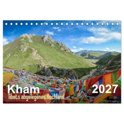 Kham - Tibets abgelegenes Hochland (Tischkalender 2027 DIN A5 quer), CALVENDO Monatskalender
