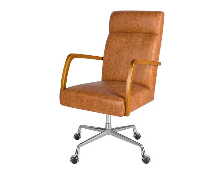 Chefsessel Calder 59 x 108 x 70cm Braun/Cognac