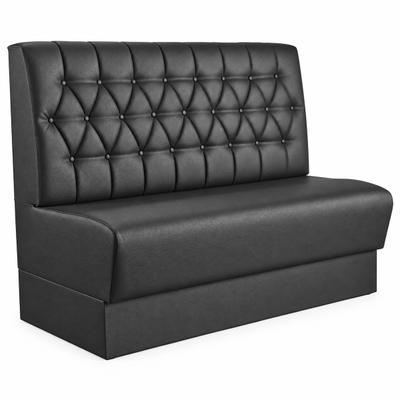 RIVOR Möbel Dinerbank Elegance 130 cm Kunstleder Gibson Schwarz 9000