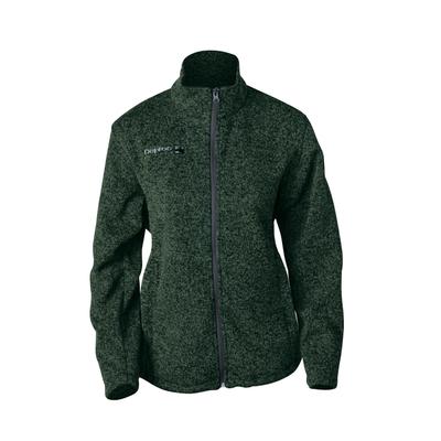 Strickfleecejacke DEPROC ACTIVE "ELKFORD WOMEN", Damen, Gr. 36 (S), grün, Fleece, 100% Polyester, regular fit hüftbedeckend, mit Gummizug, Jacken Sportbekleidung Outdoorbekleidung Fleecejacke Übergangsjacke, auch in Großen Größen erhältlich