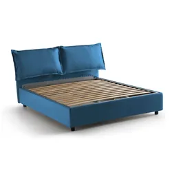 Agało - Französisches Bett, blau, abziehbar, Made in Italy
