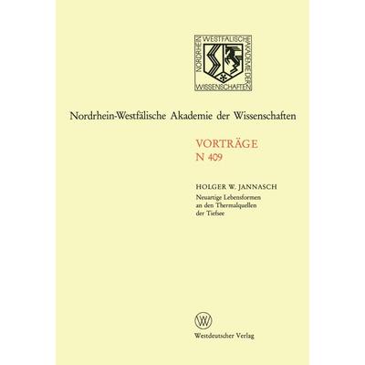 Neuartige Lebensformen an den Thermalquellen der Tiefsee, Taschenbuch von Holger W. Jannasch, VS Verlag für Sozialwissenschaften, 978-3-531-08409-1