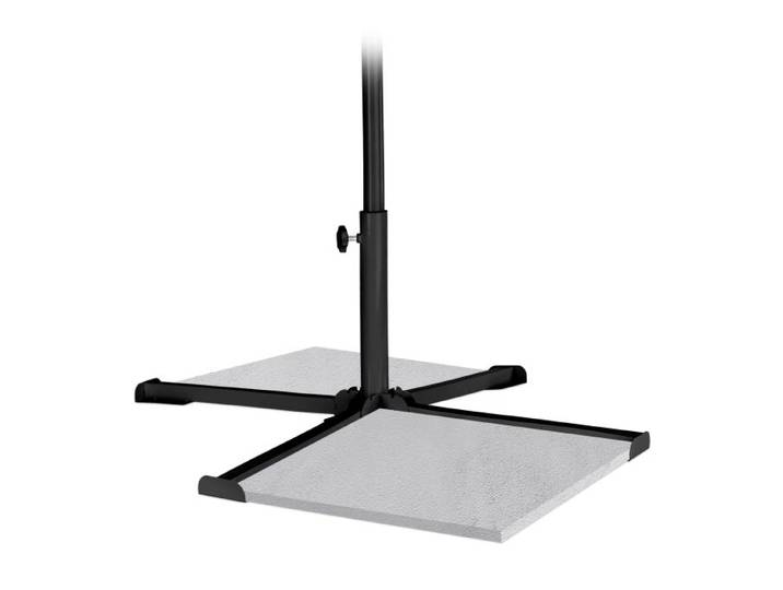 Relaxdays Platten Sonnenschirmständer schwarz