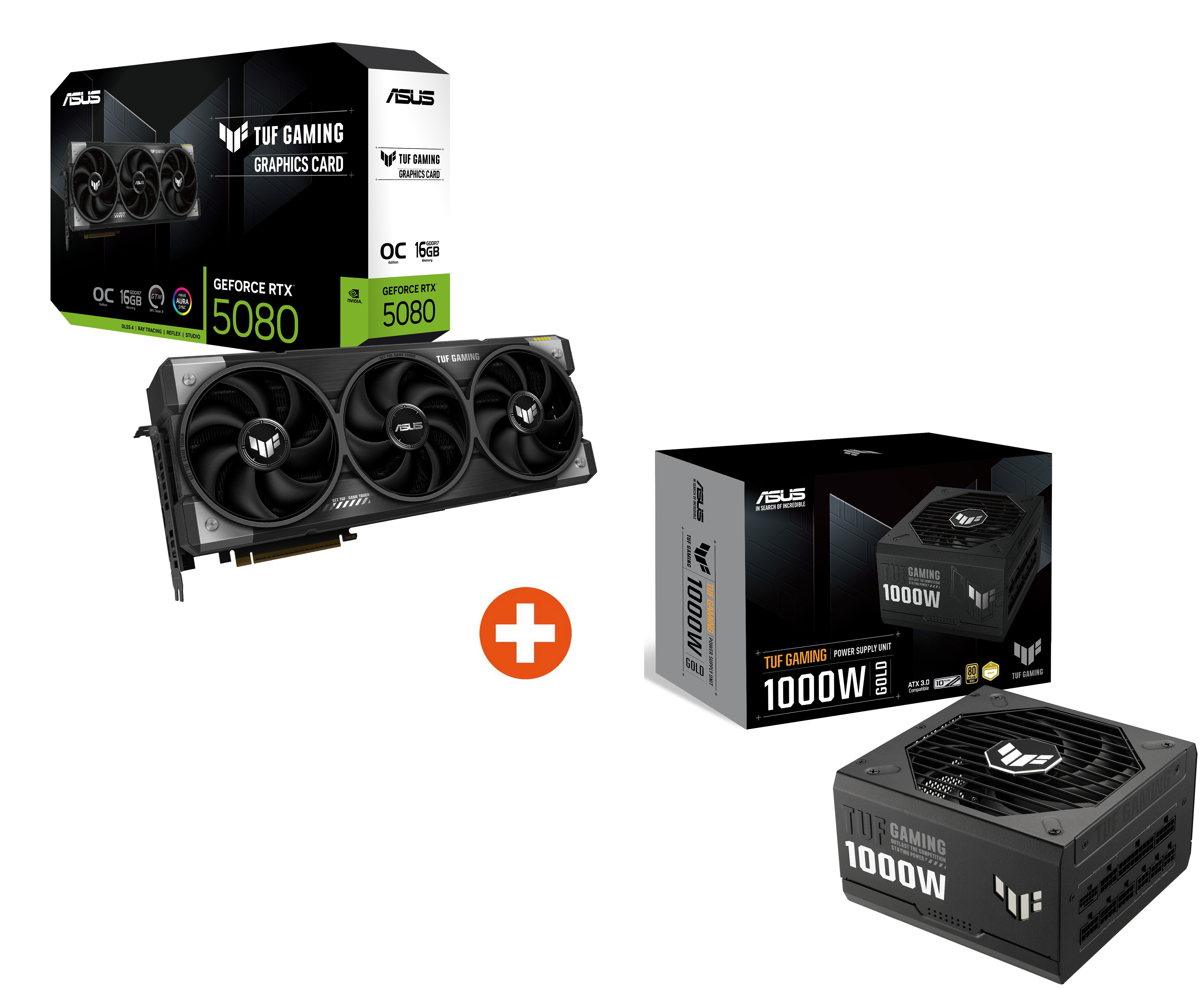 ASUS LEVEL UP #1 Bundle (TUF-RTX5080 + TUF-GAMING-1000G)