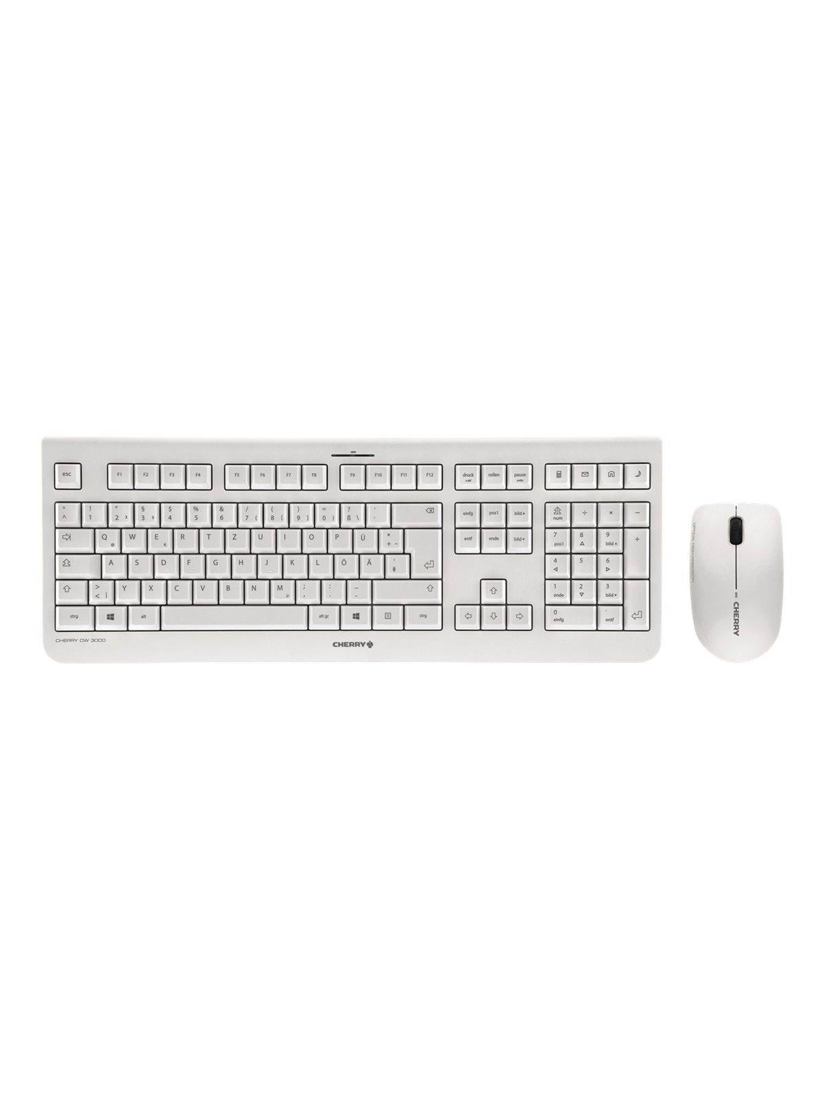 Cherry DW 3000 - Tastatur & Maus Set - Deutsch - Grau