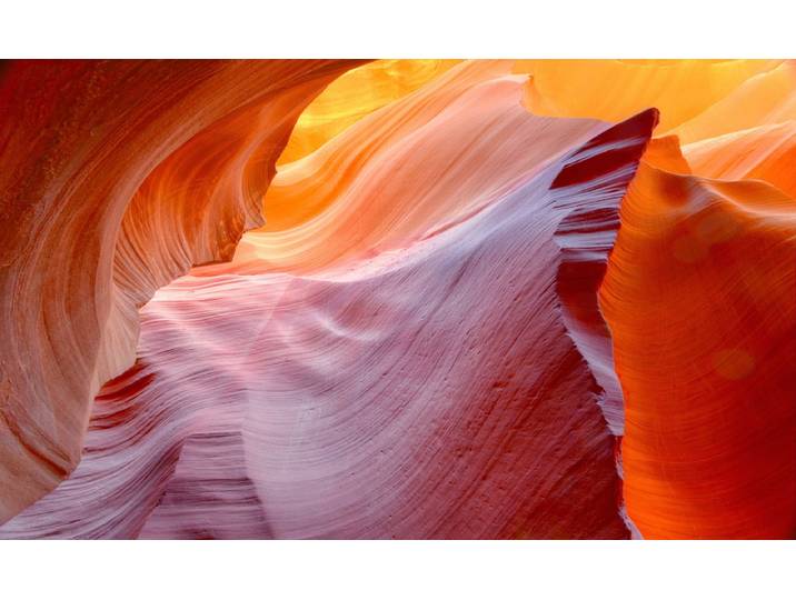 Fototapete PAPERMOON Antilope Slot Canyon , bunt, B:4m L:2,6m, Vlies, Tapeten, Fototapete