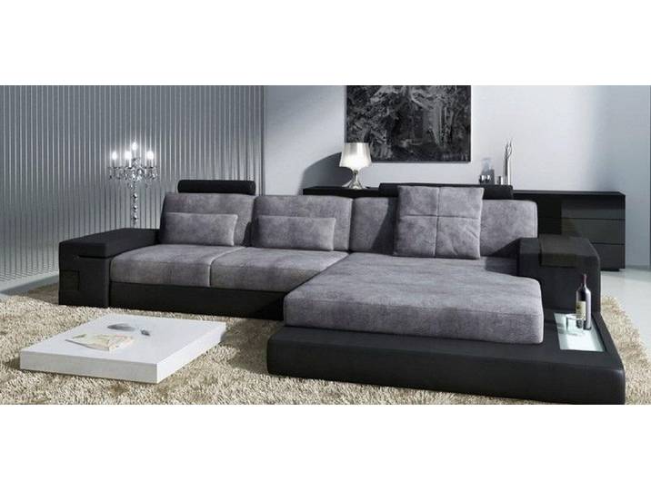 JVmoebel Ecksofa LForm Wohnlandschaft aus Leder mit großzügiger Polsterung, Made in Europa