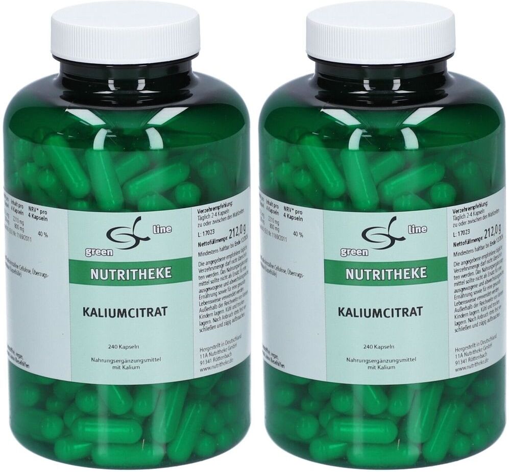 Nutritheke Kaliumcitrat Kapseln 2x 2x240 St